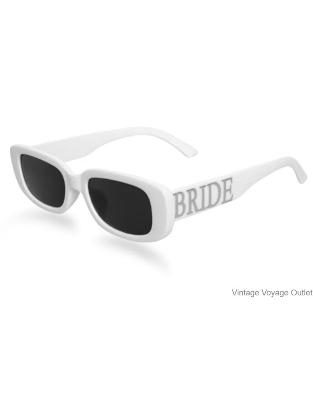 Fumwase Bride Sunglasses Retro Cat Eye UV Wedding Bachelorette Bridal Shower